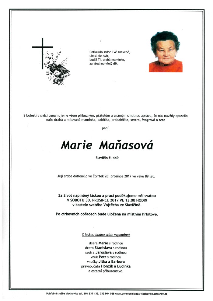 Marie Maňasová