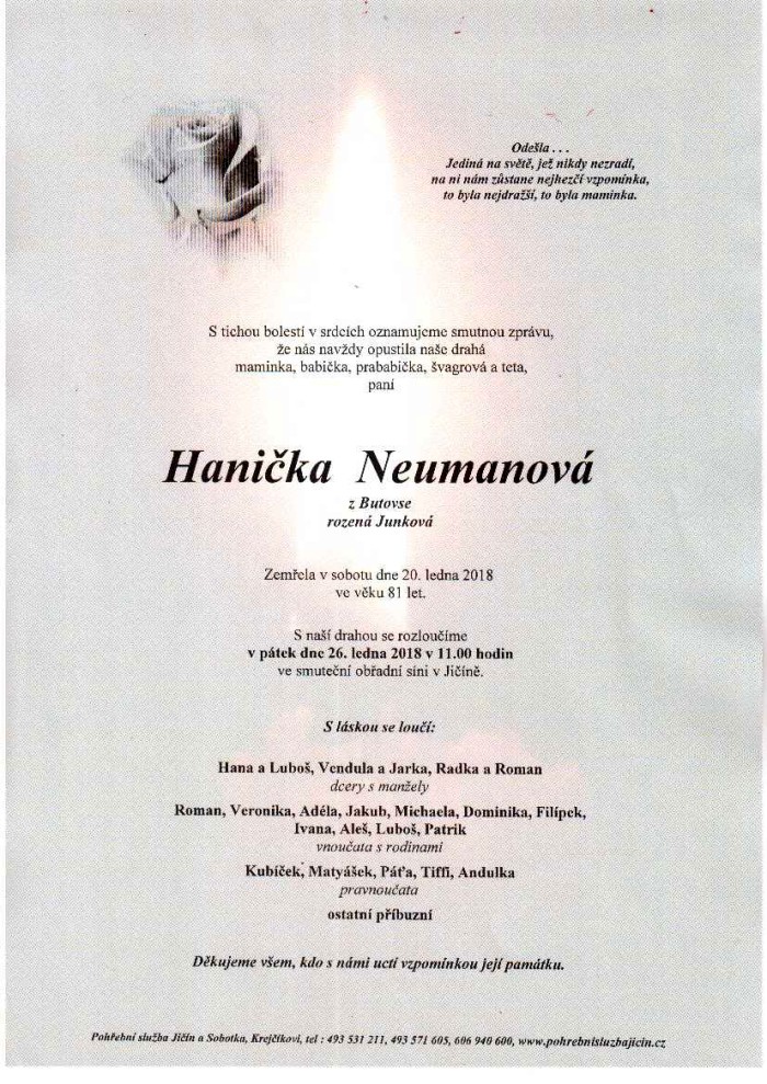 Hanička Neumanová