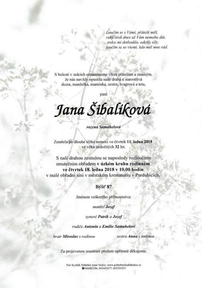 Jana Šibalíková