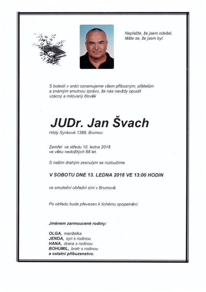 JUDr. Jan Švach