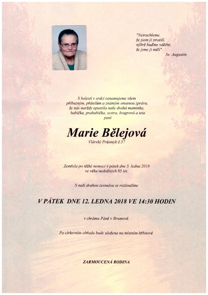 Marie Bělejová