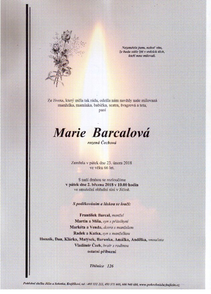 Marie Barcalová