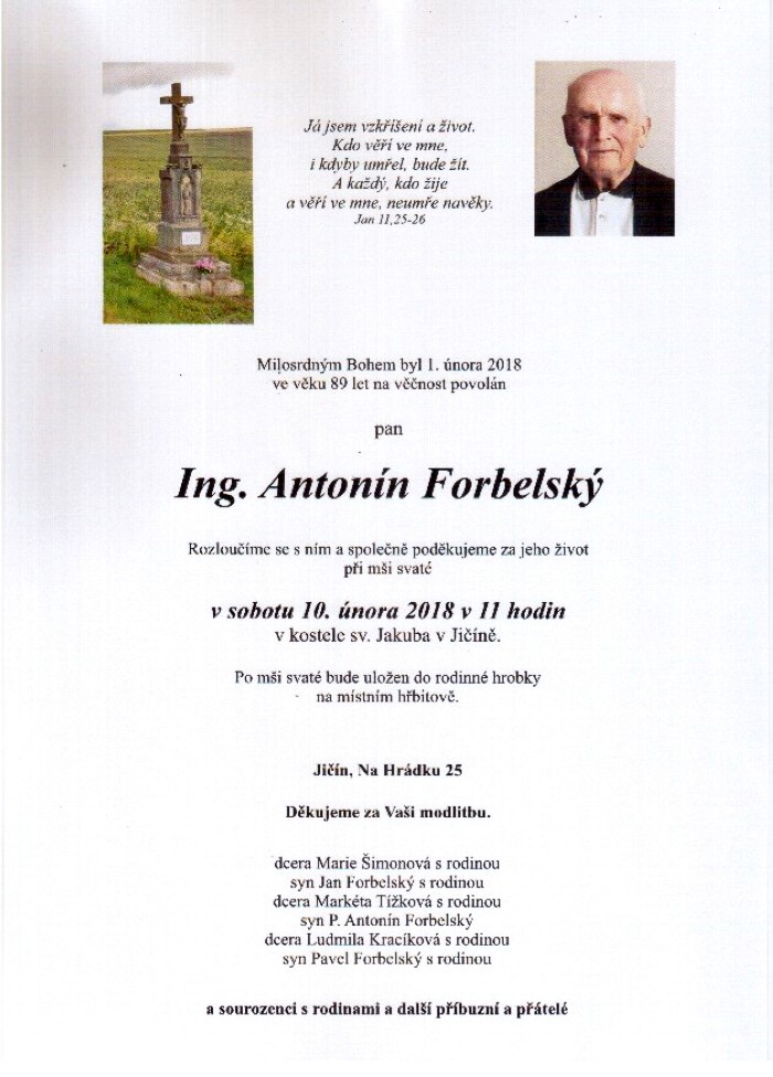 Ing. Antonín Forbelský