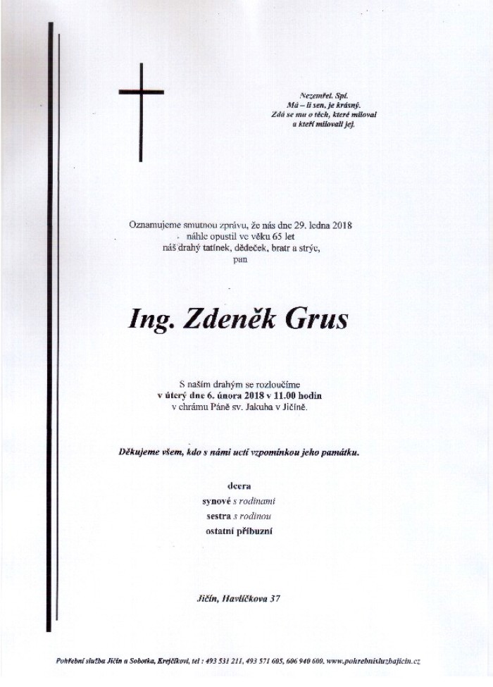 Ing. Zdeněk Grus