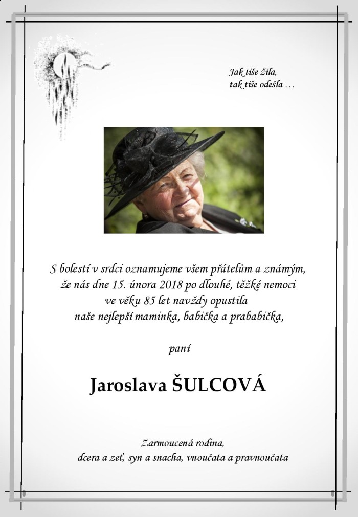 Jaroslava Šulcová