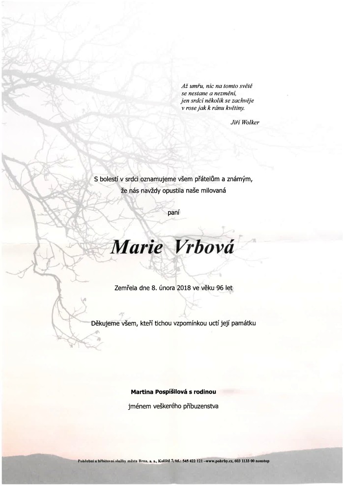 Marie Vrbová