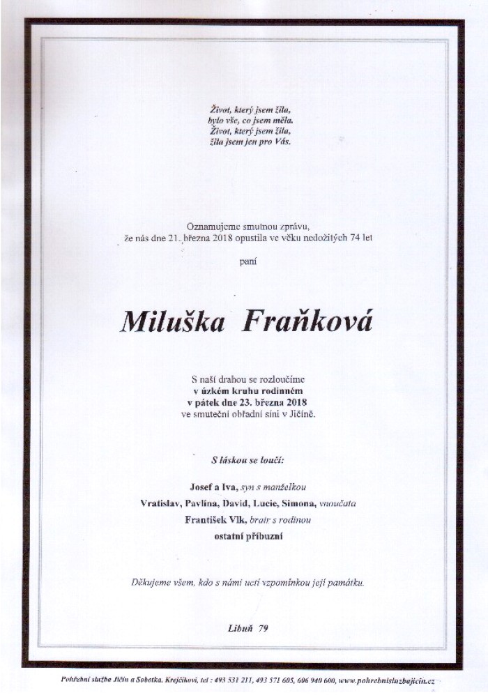 Miluška Fraňková