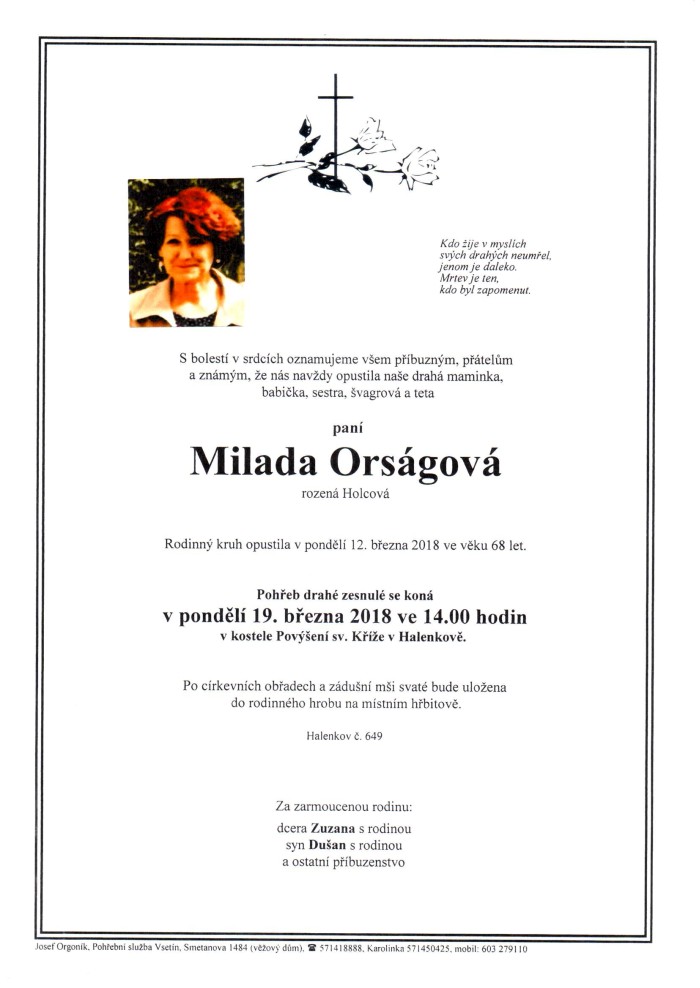 Milada Orságová