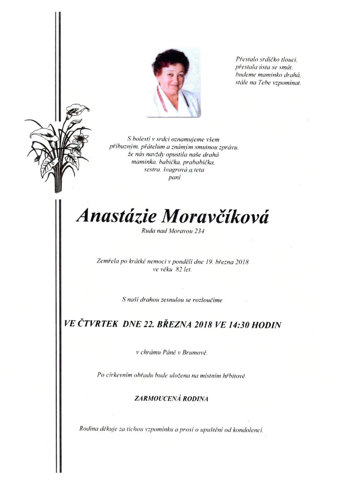 Anastázie Moravčíková