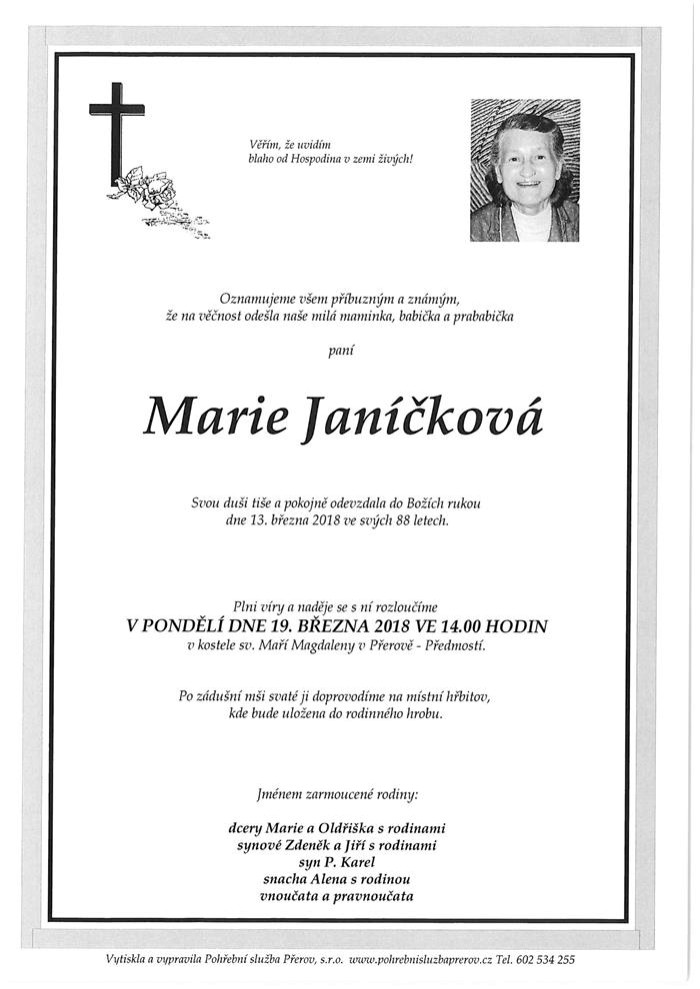Marie Janíčková