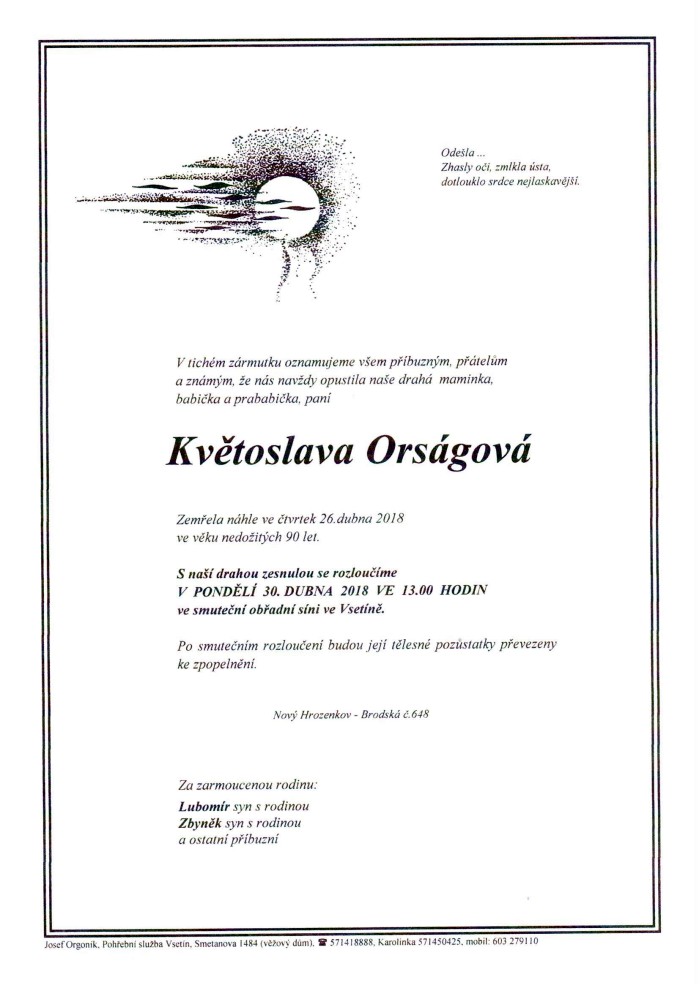 Květoslava Orságová