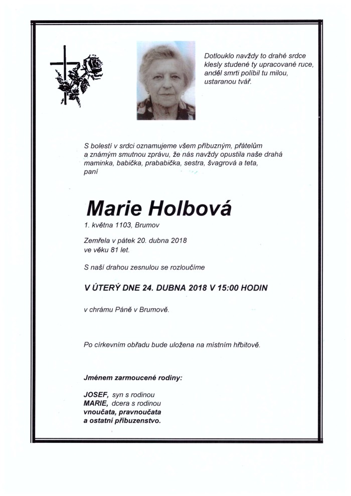 Marie Holbová