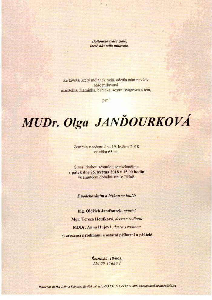 MUDr. Olga Janďourková