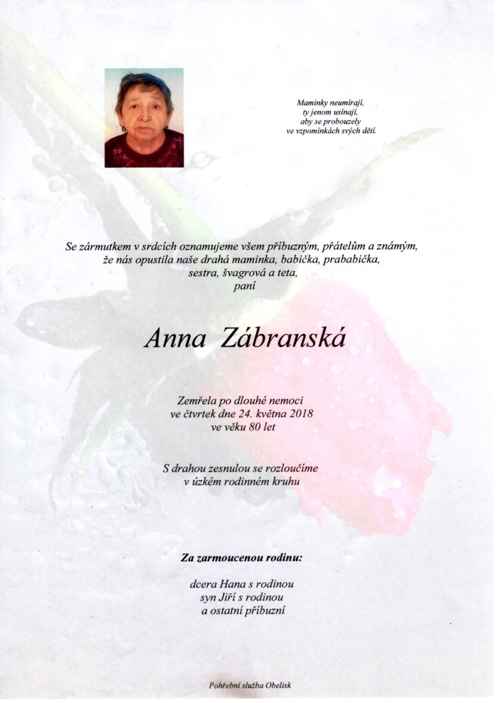 Anna Zábranská
