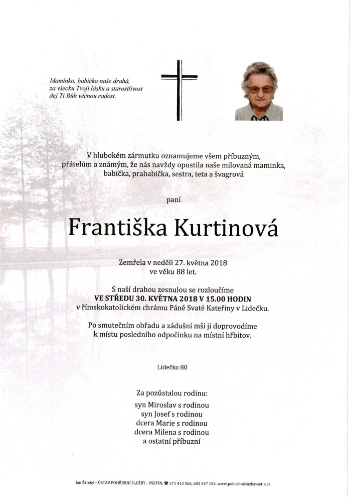 Františka Kurtinová