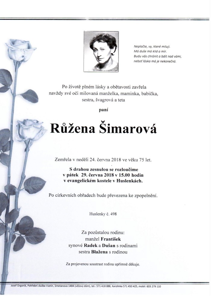Růžena Šimarová