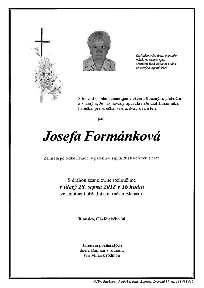 Josefa Formánková