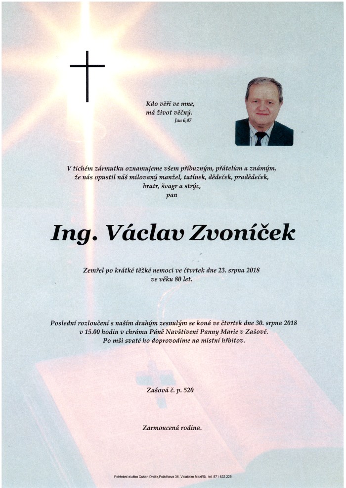 Ing. Václav Zvoníček