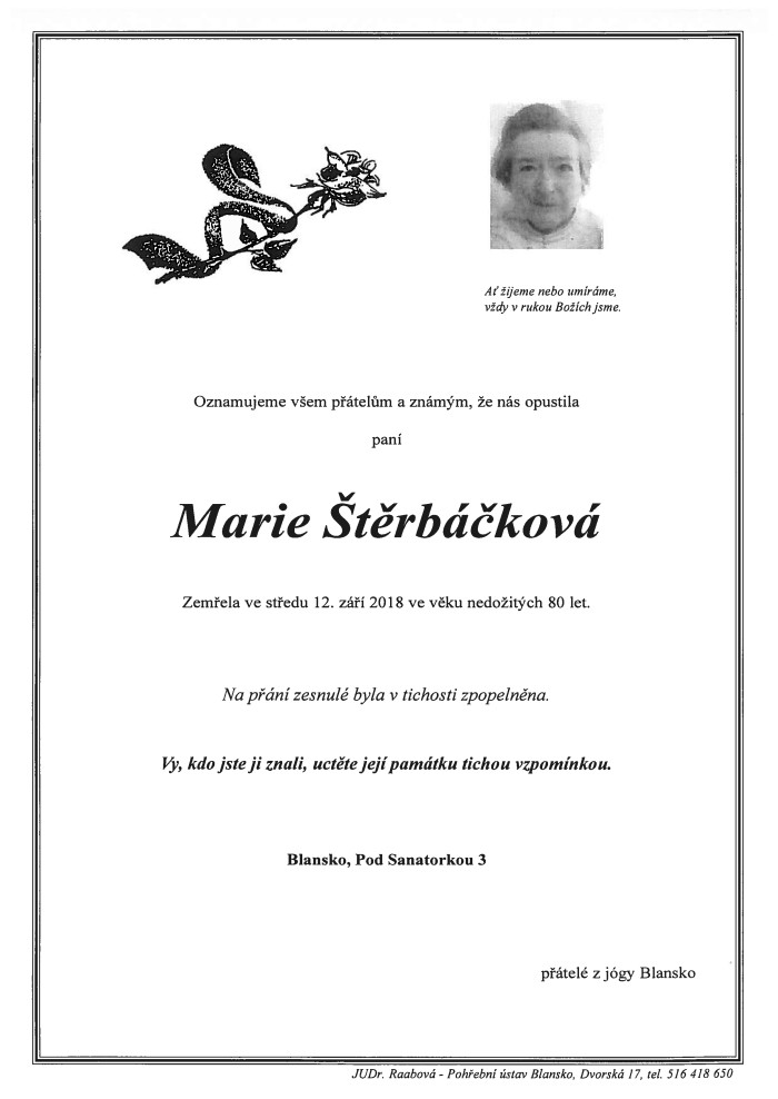 Marie Štěrbáčková