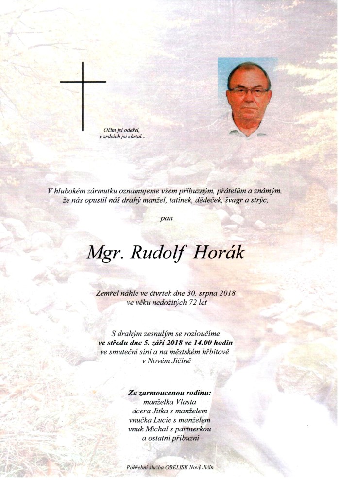 Mgr. Rudolf Horák