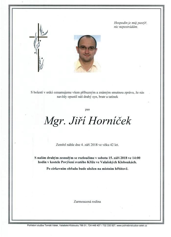 Mgr. Jiří Horníček