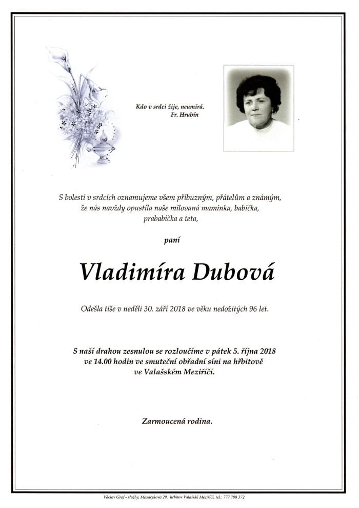 Vladimíra Dubová