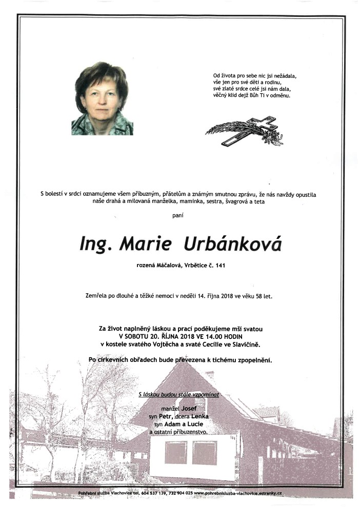 Ing. Marie Urbánková