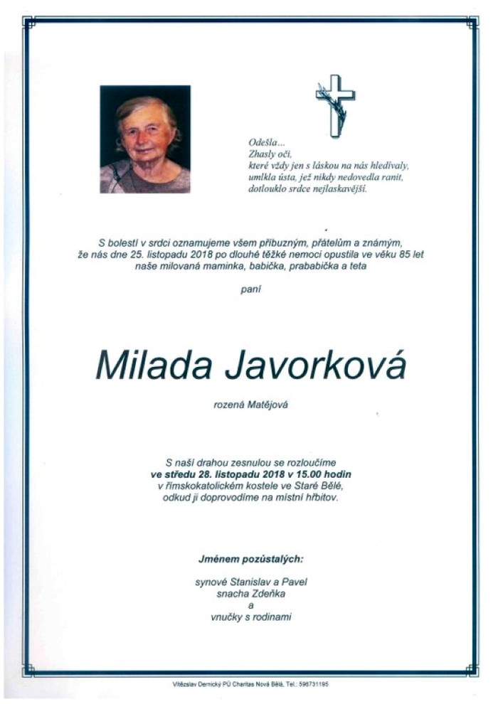 Milada Javorková