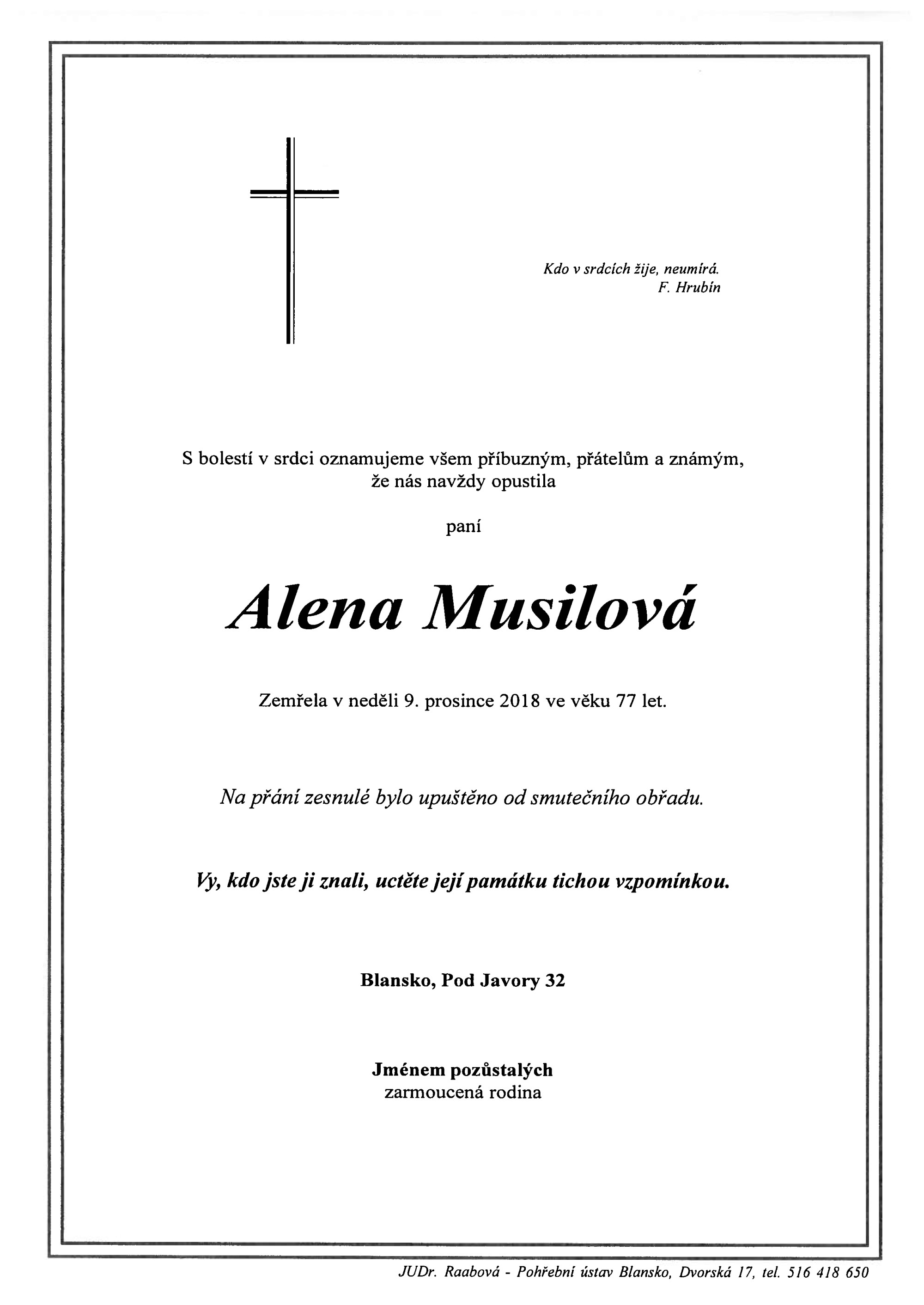 Alena Musilová