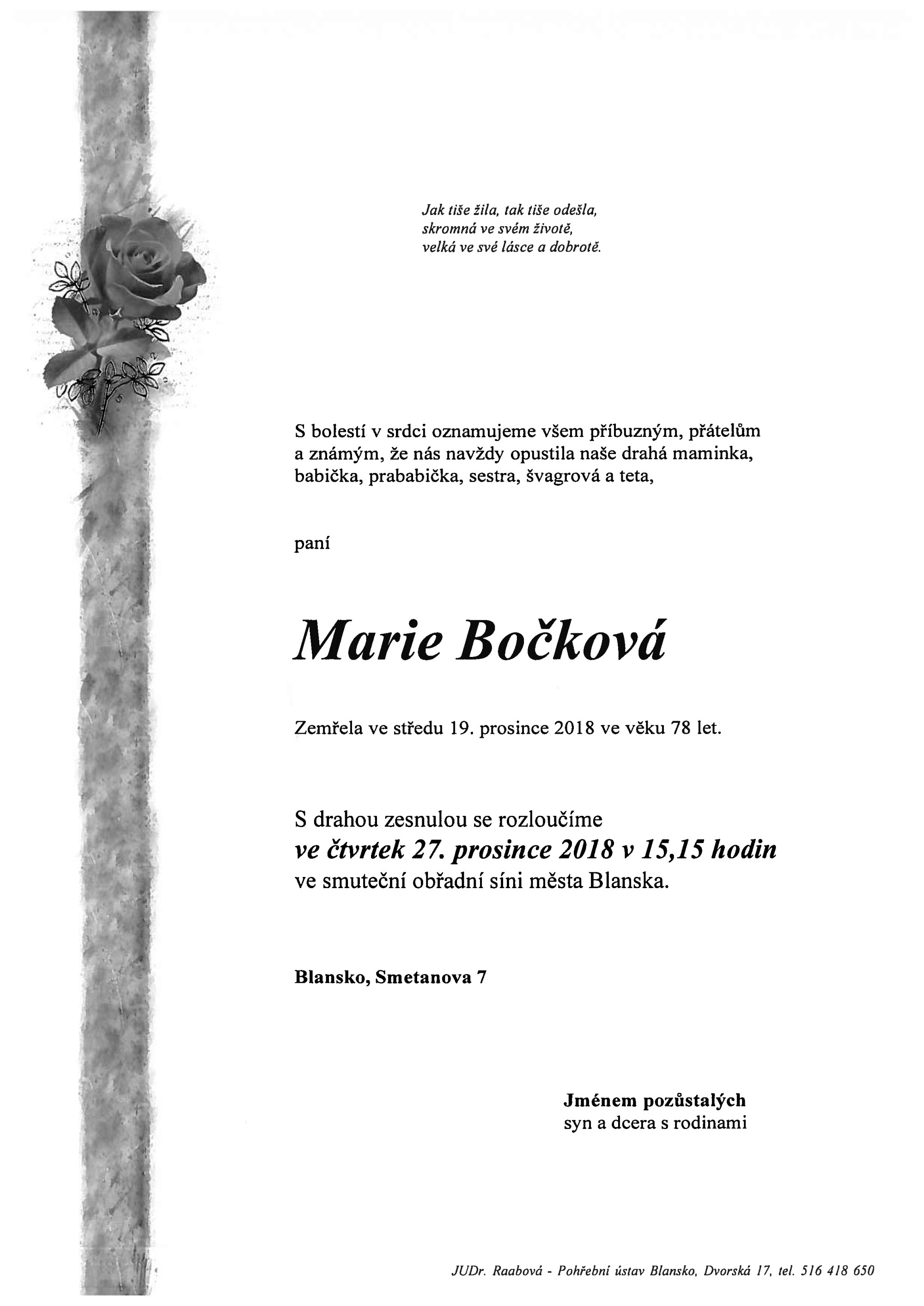 Marie Bočková