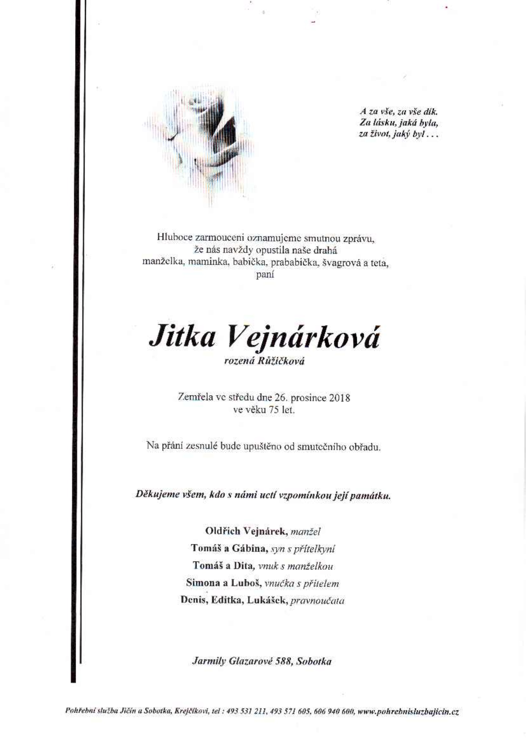 Jitka Vejnárková