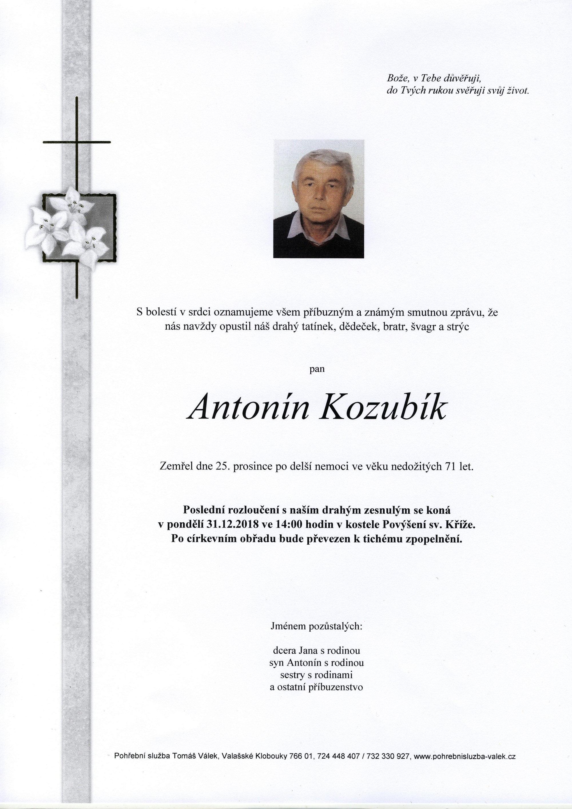 Antonín Kozubík