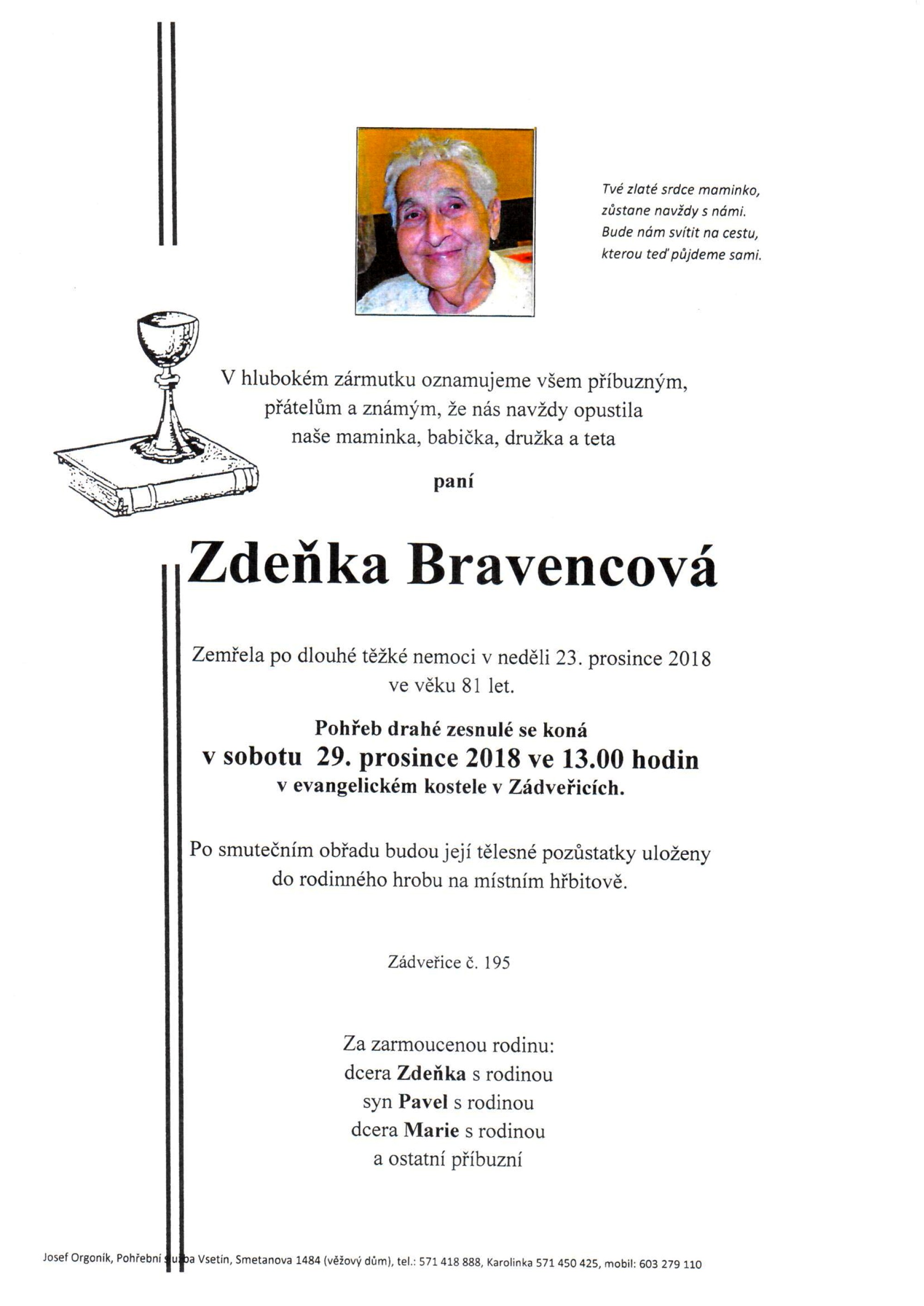 Zdeňka Bravencová