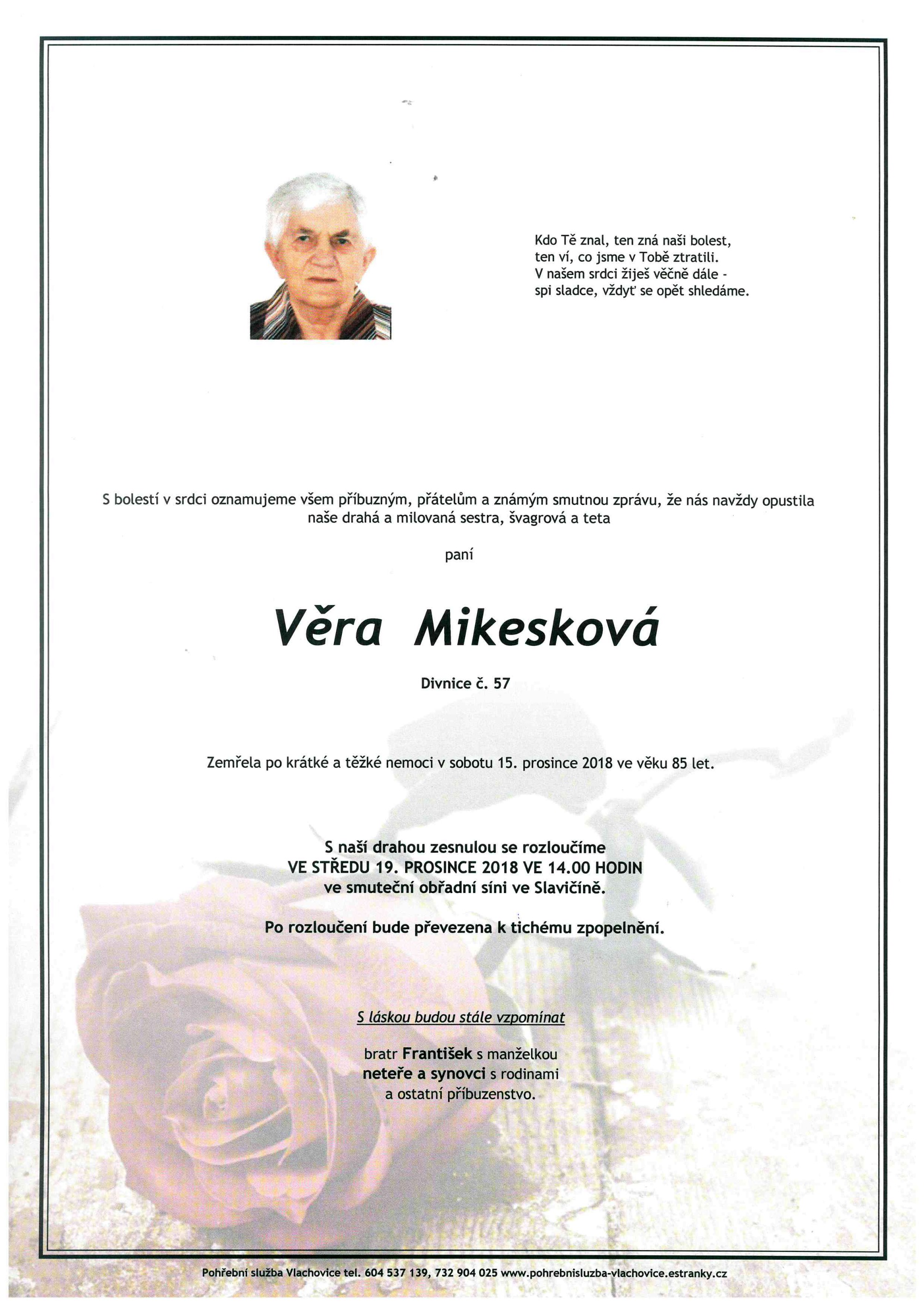 Věra Mikesková