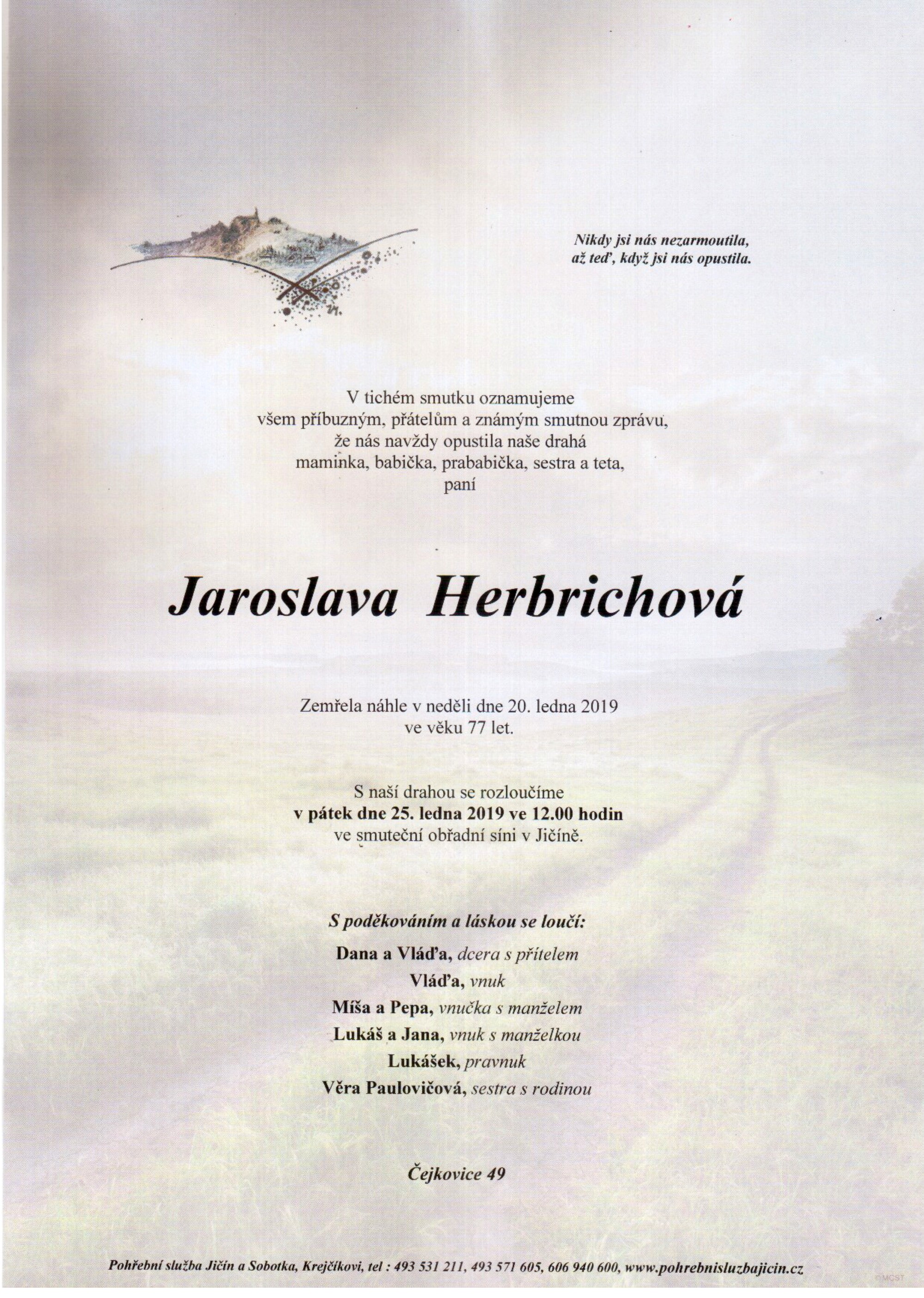 Jaroslava Herbrichová