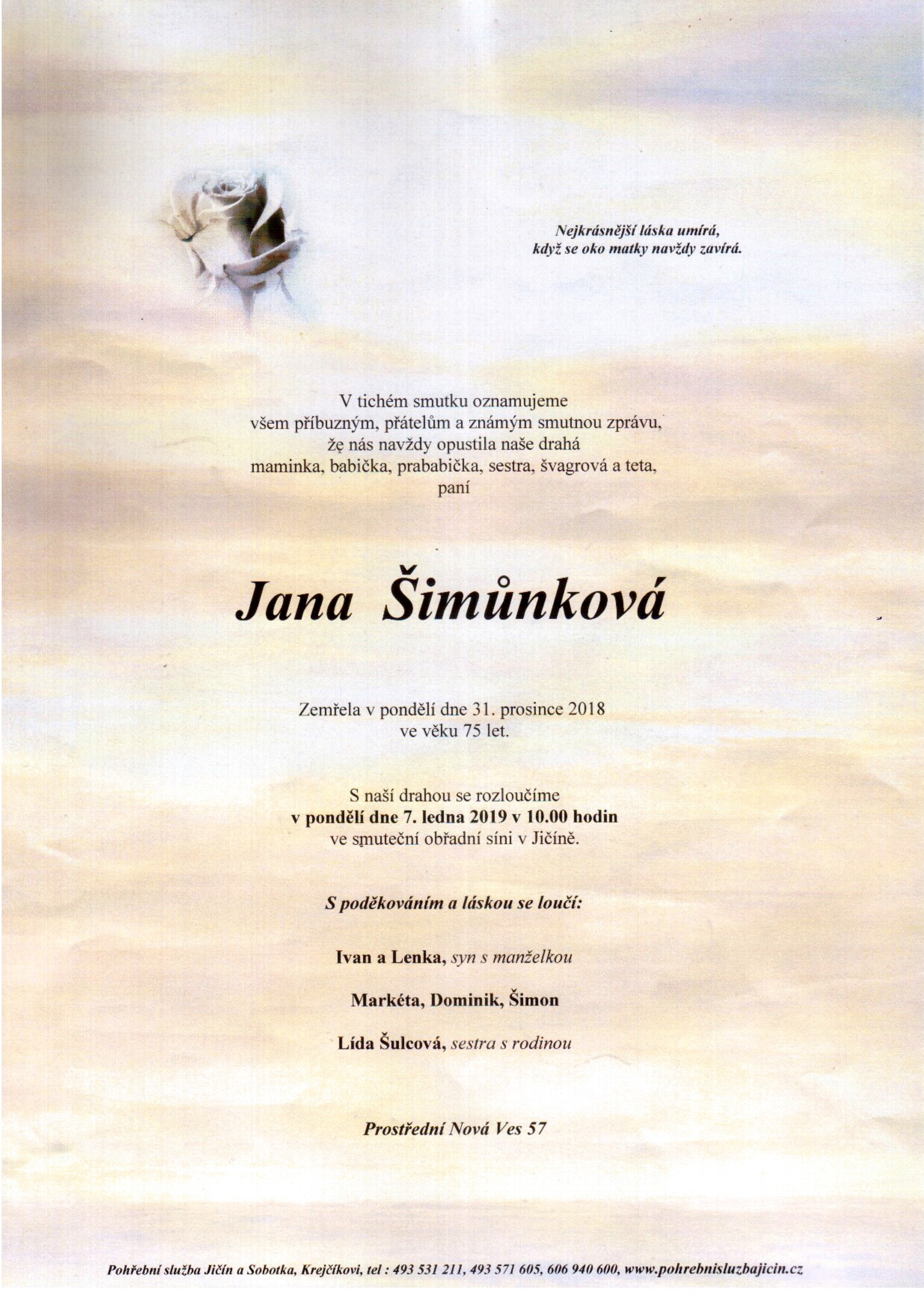 Jana Šimůnková