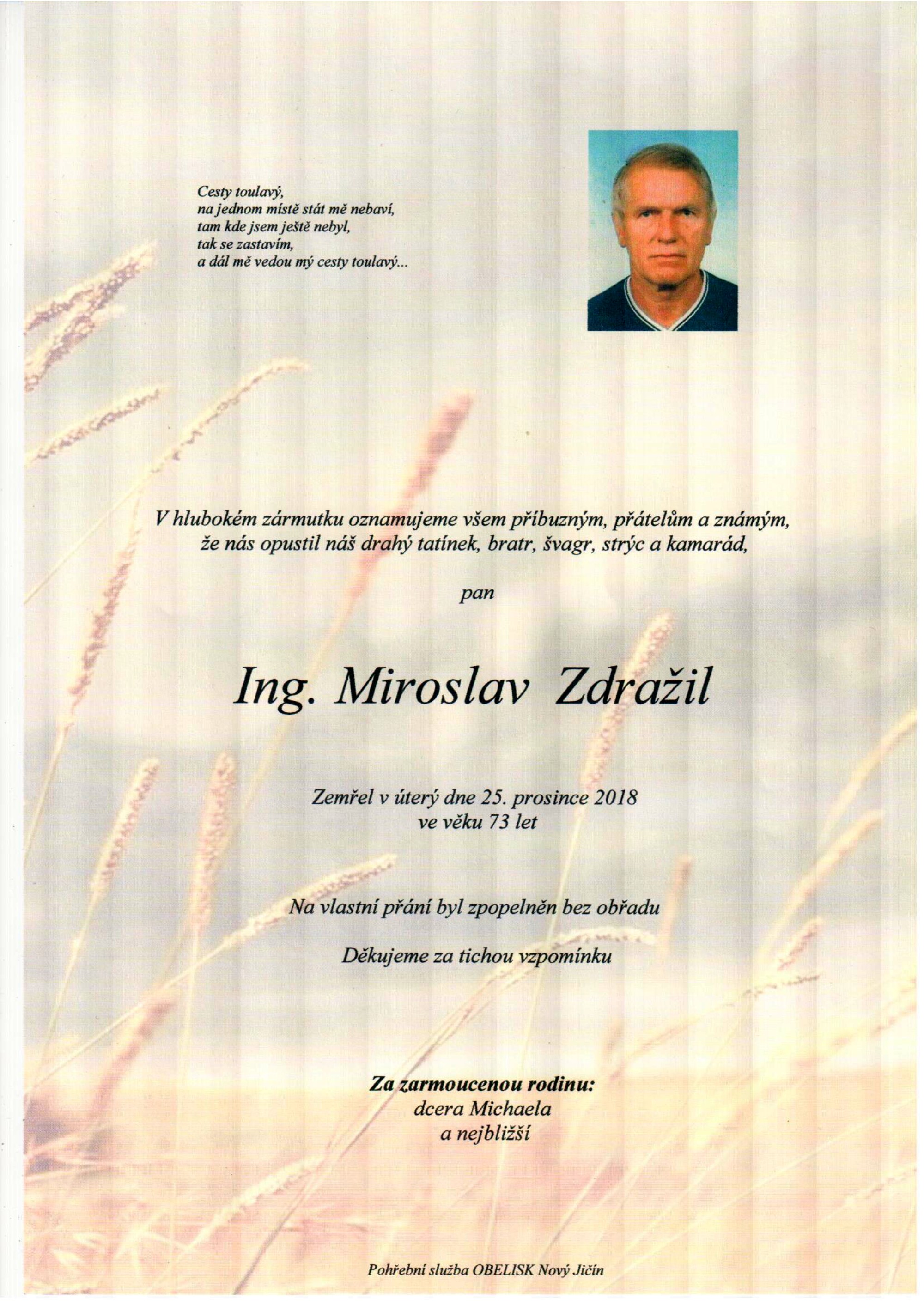 Ing. Miroslav Zdražil