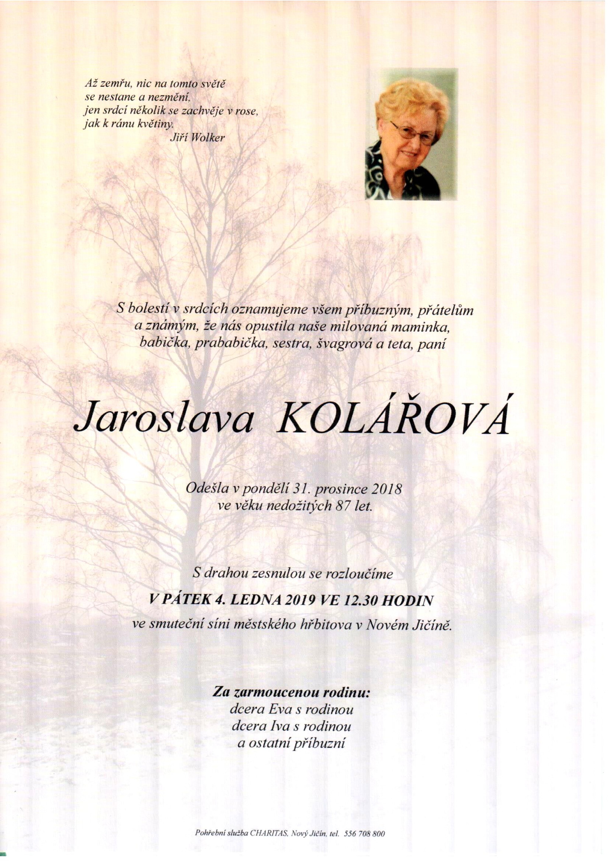 Jaroslava Kolářová