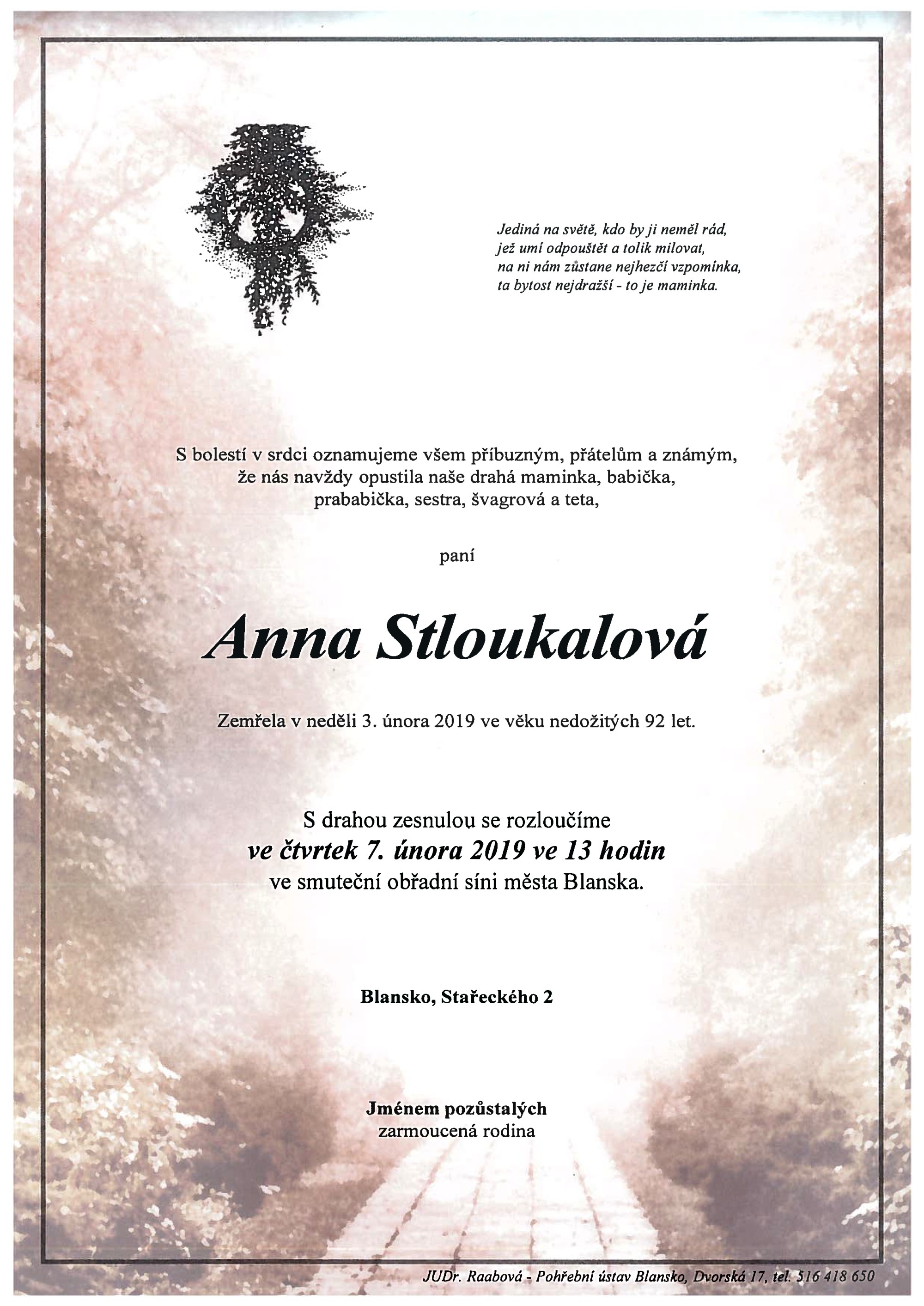 Anna Stloukalová