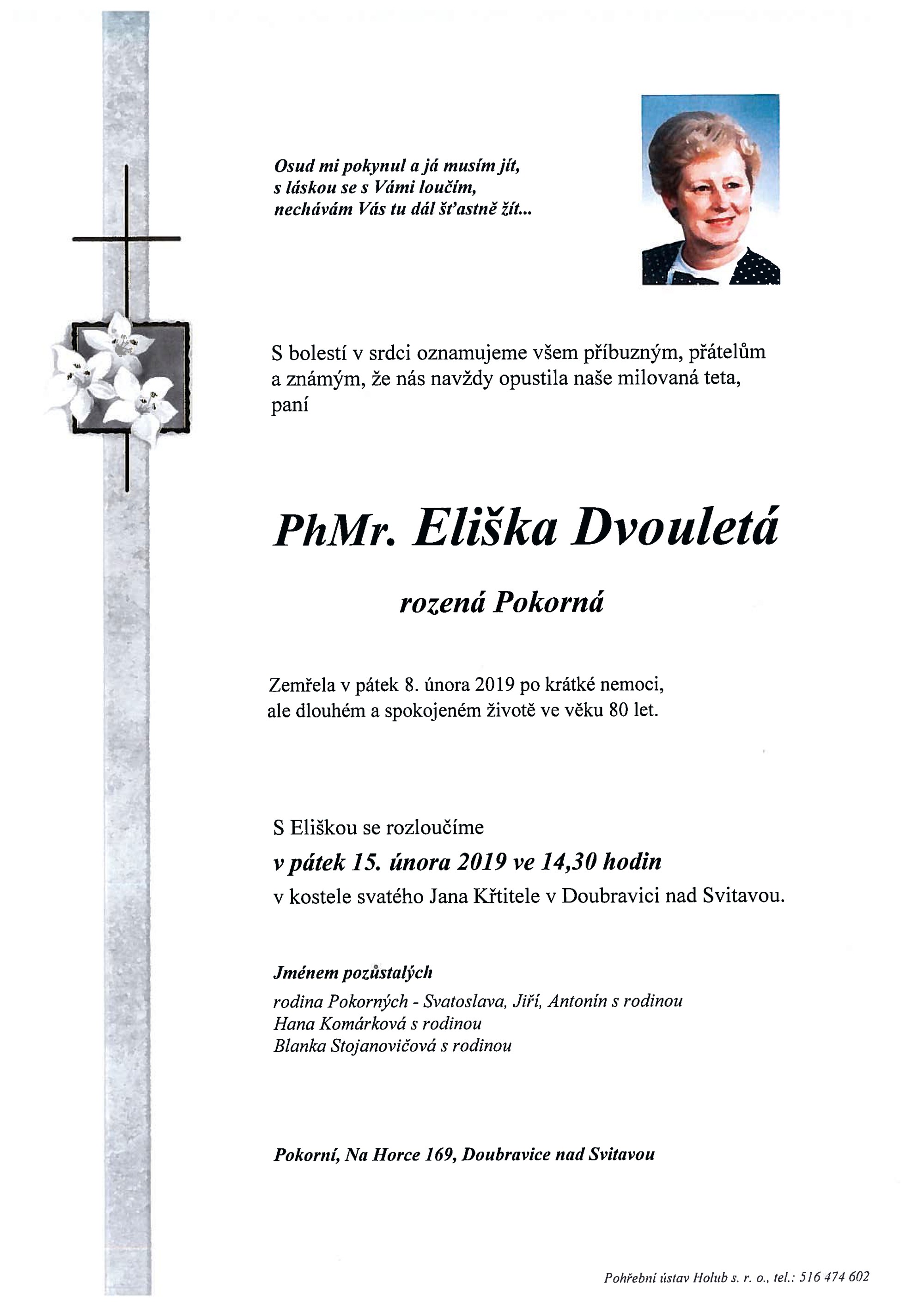 PhMr. Eliška Dvouletá