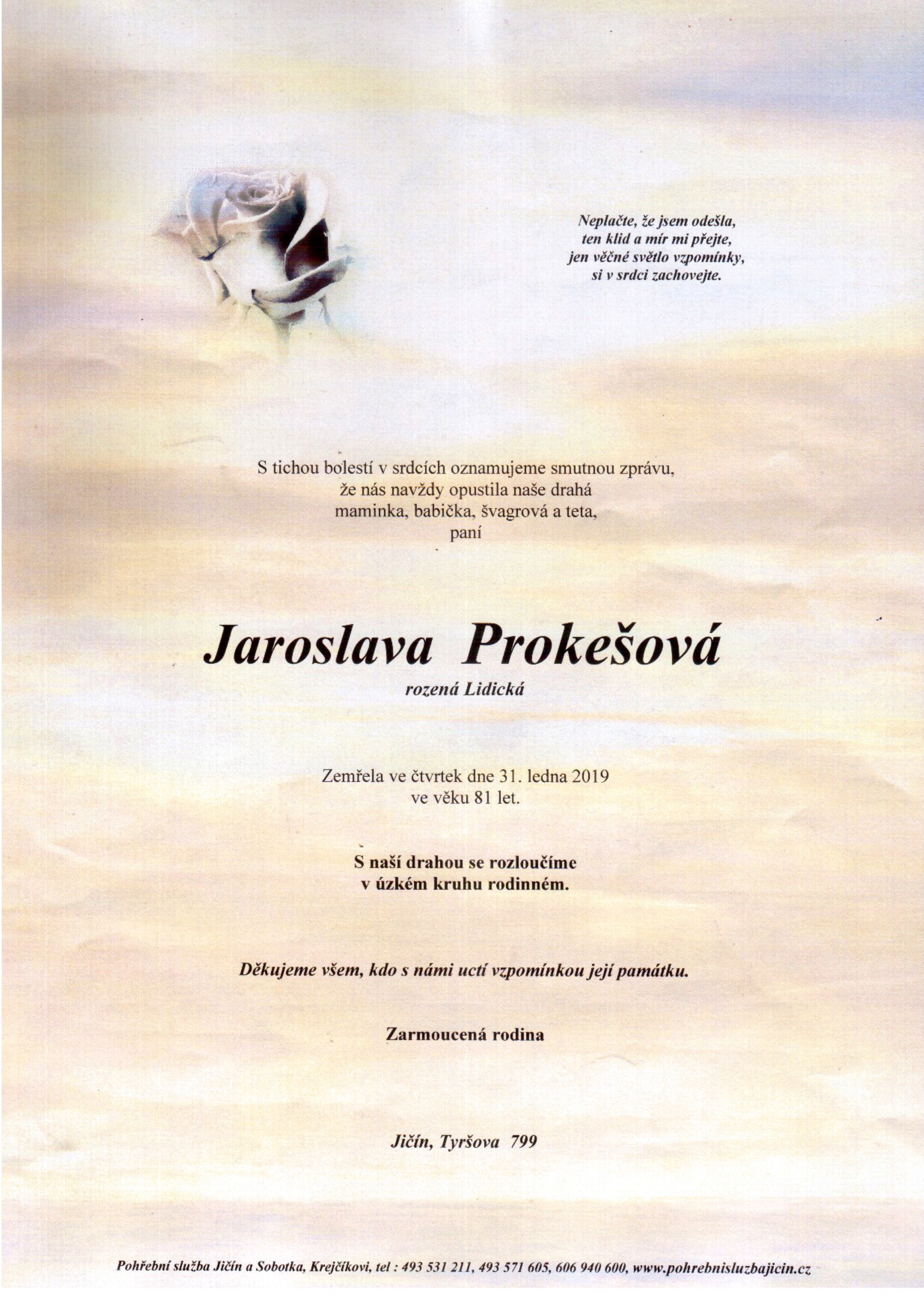Jaroslava Prokešová