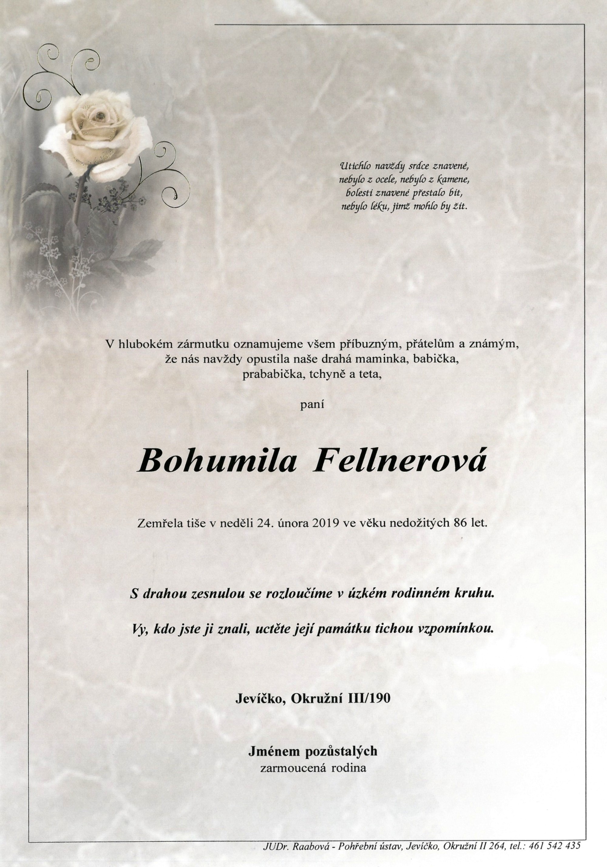 Bohumila Fellnerová