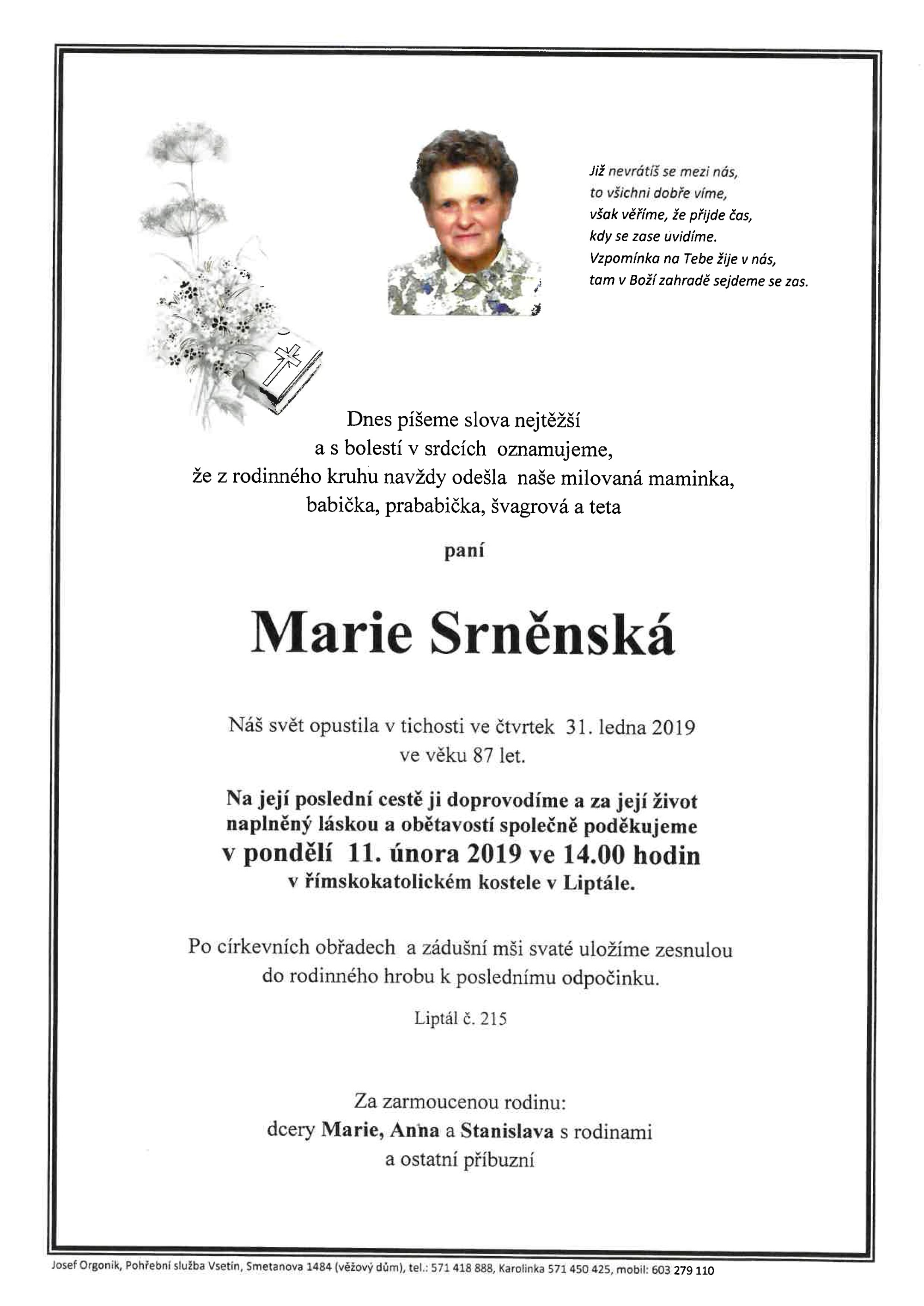 Marie Srněnská