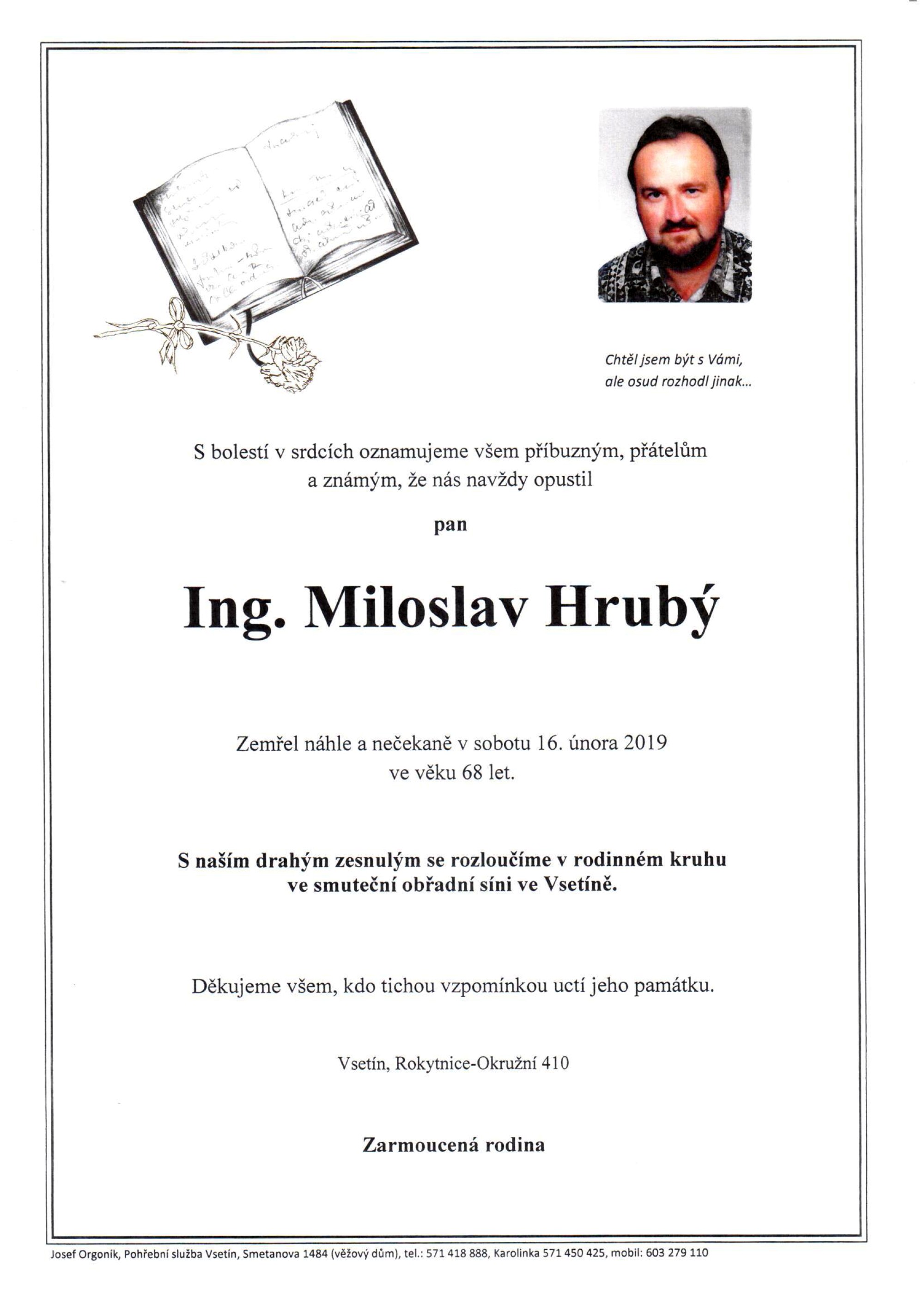 Ing. Miroslav Hrubý