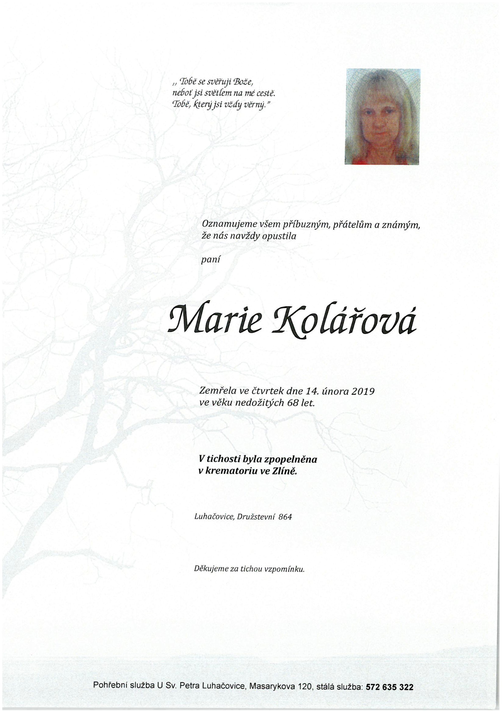 Marie Kolářová