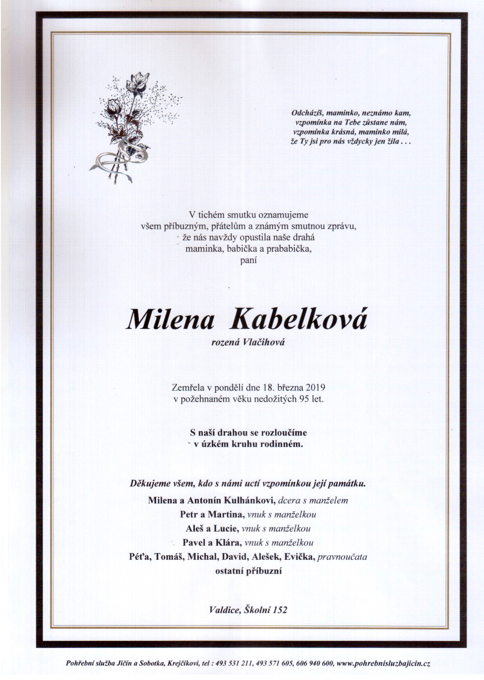 Milena Kabelková