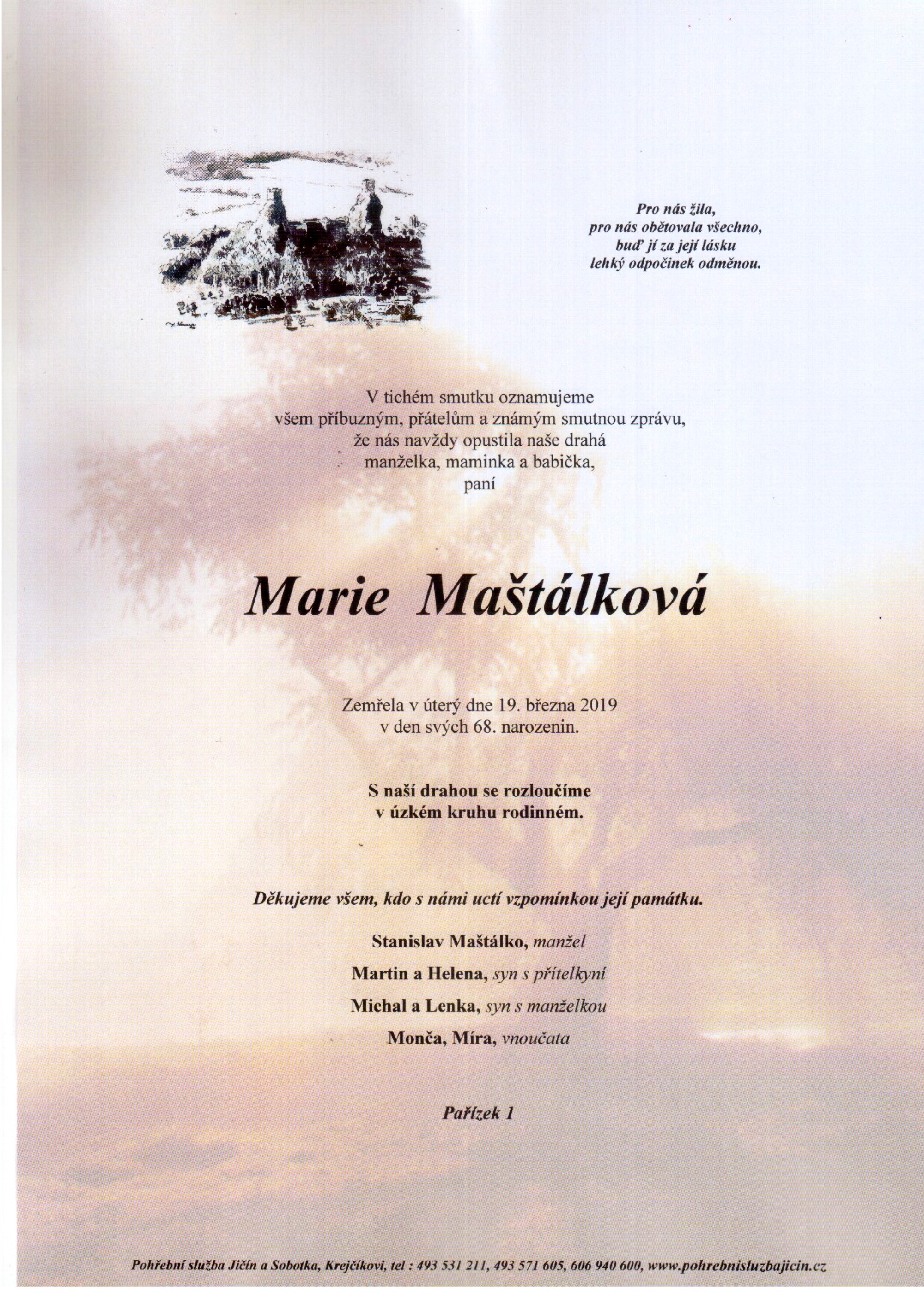 Marie Maštálková