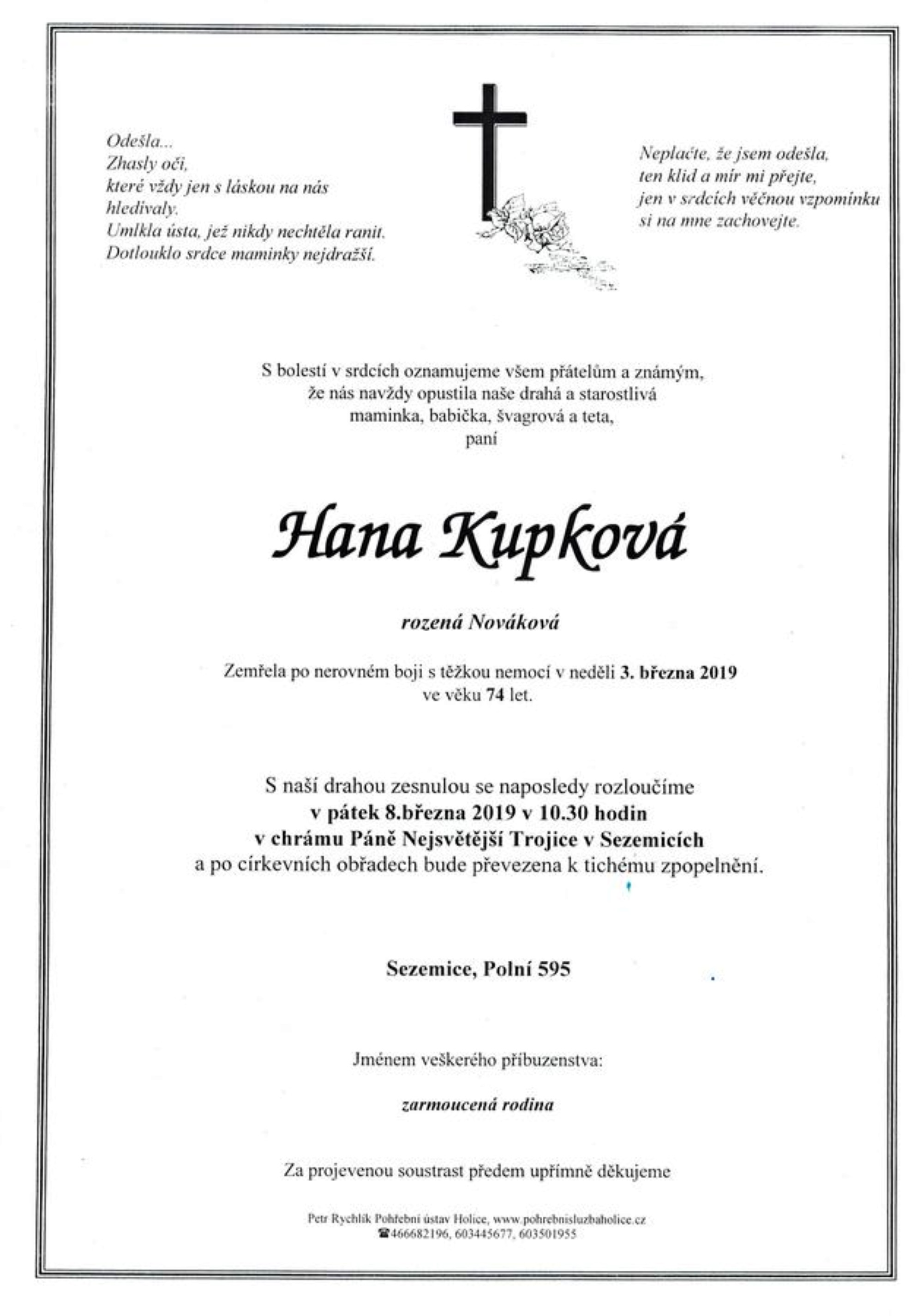 Hana Kupková