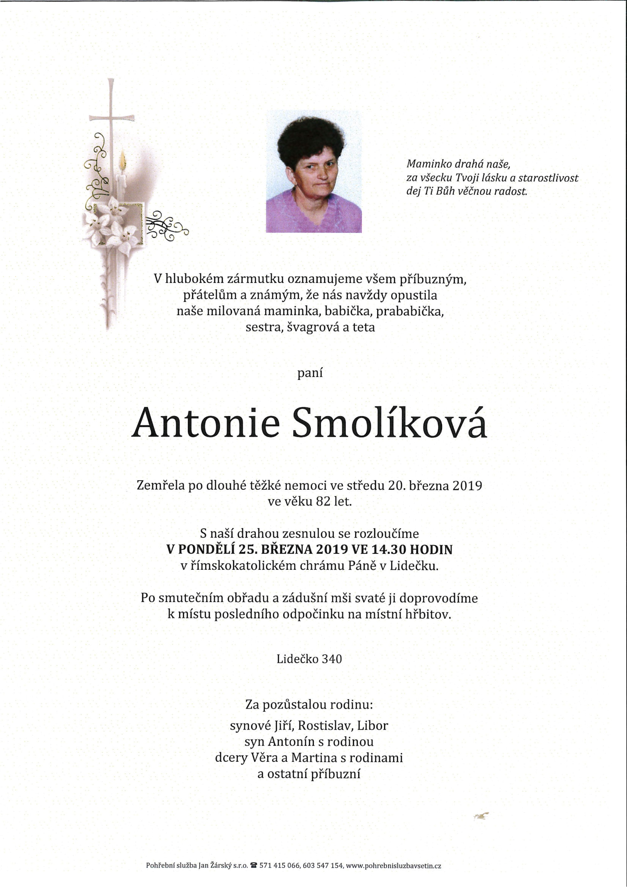 Antonie Smolíková