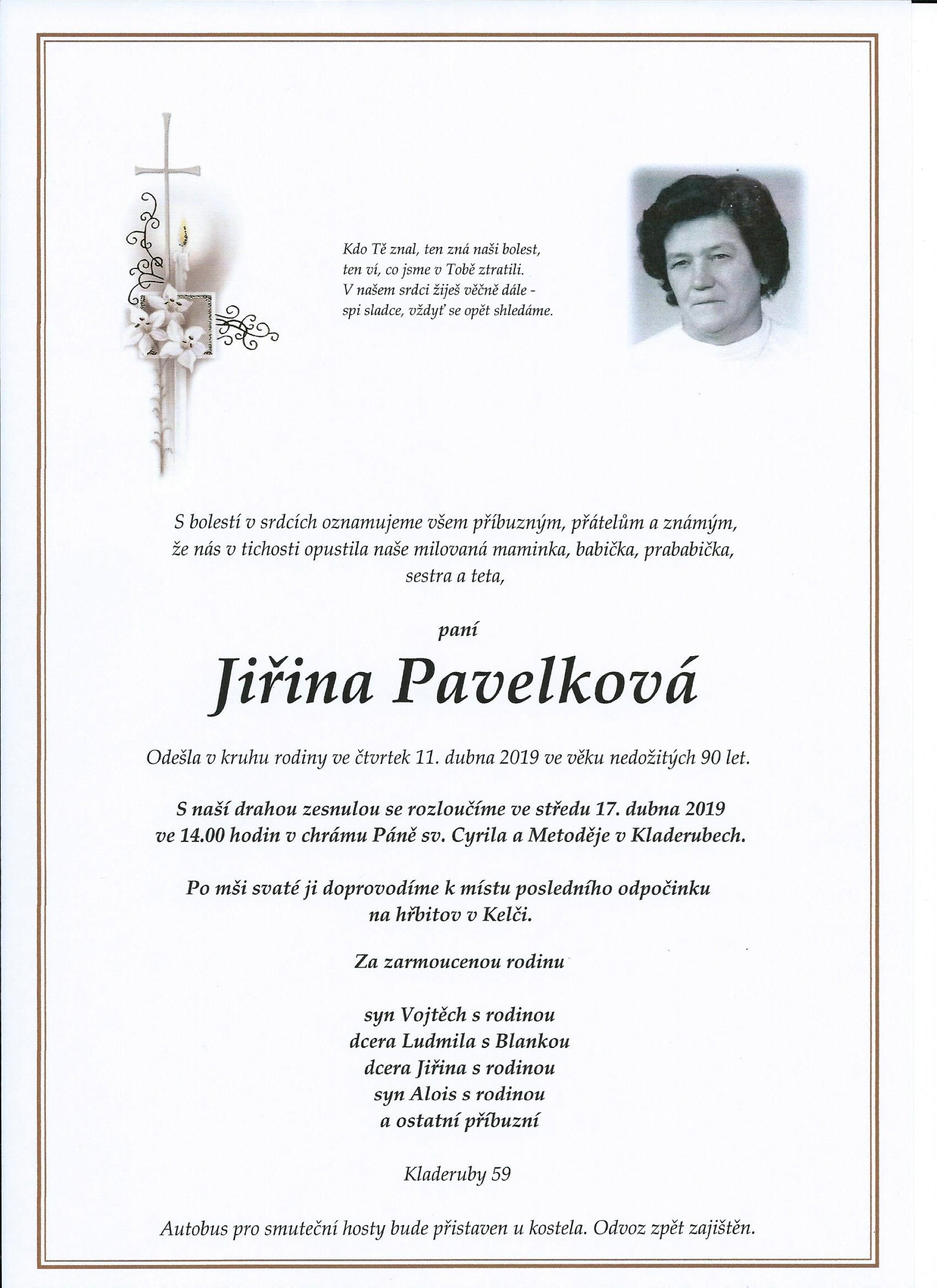 Jiřina Pavelková